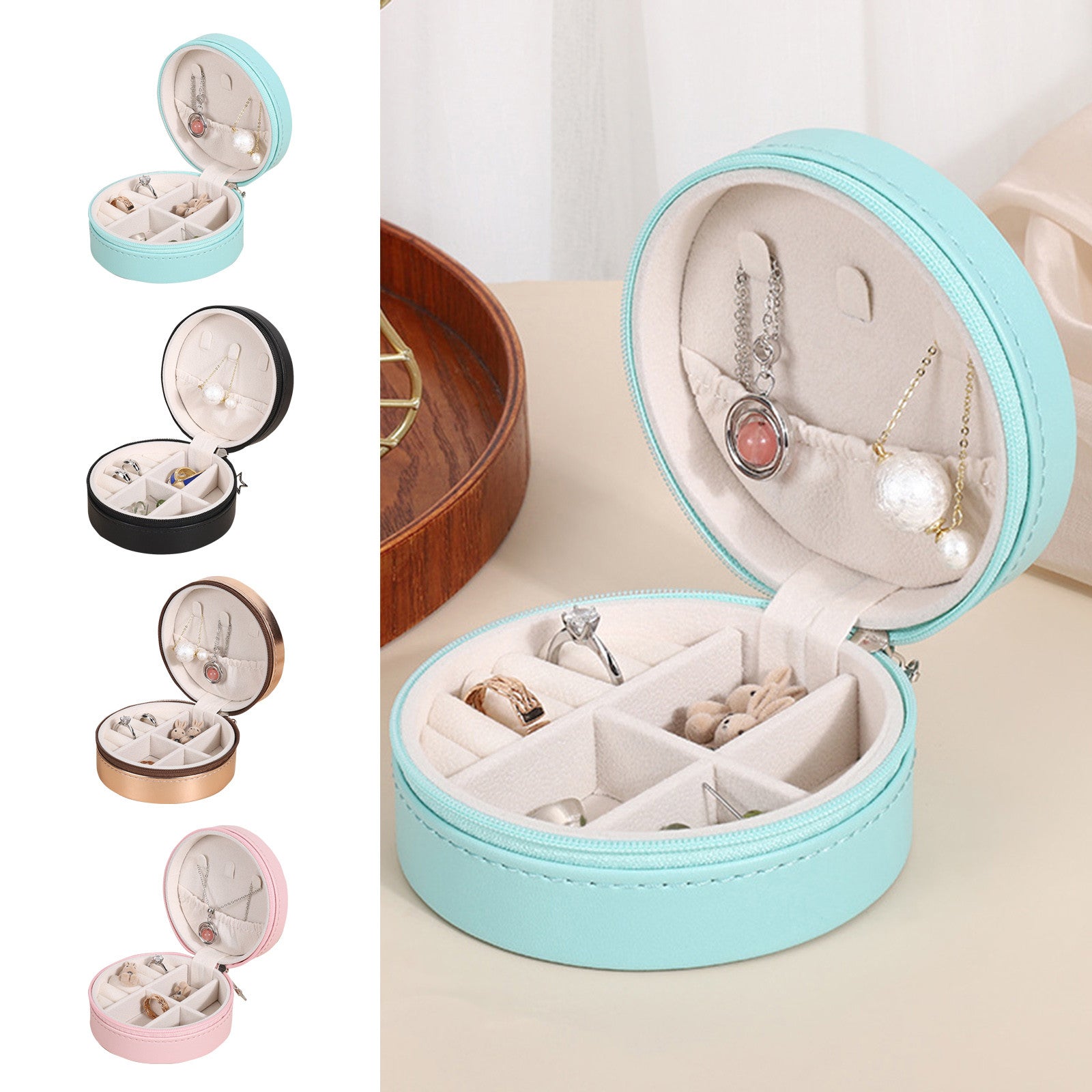 DAISY DELIGHT Portable Travel Jewelry Box